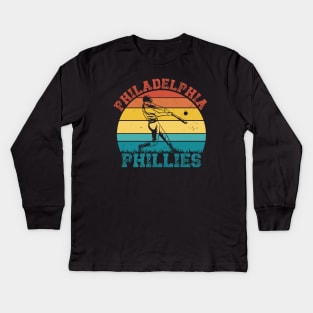 Philadelphia Phillies Retro Kids Long Sleeve T-Shirt